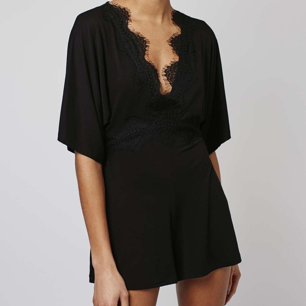 💚 {topshop} lace romper - Picture 2 of 5